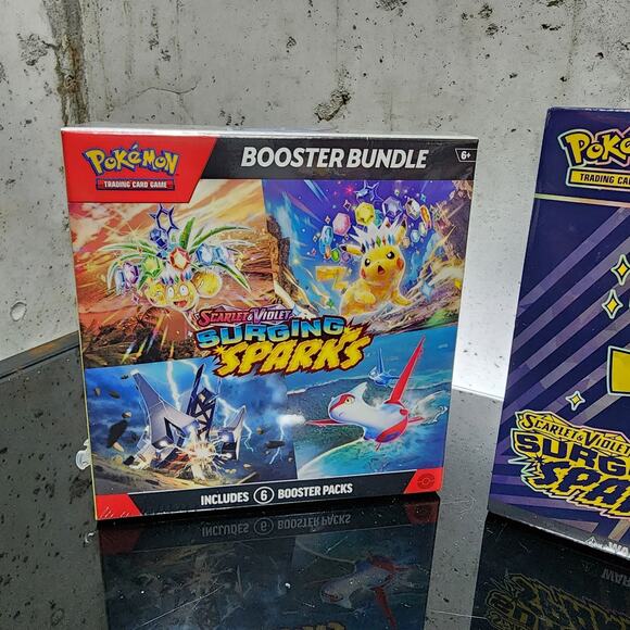 Pokemon TCG Surging Sparks ETB + Booster Box + Booster Bundle - Picture 2 of 4
